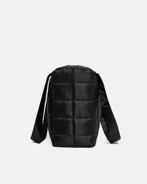 Black Midi Puffer Bag