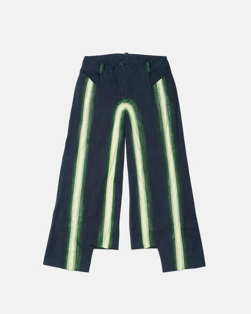 Green neon light pants