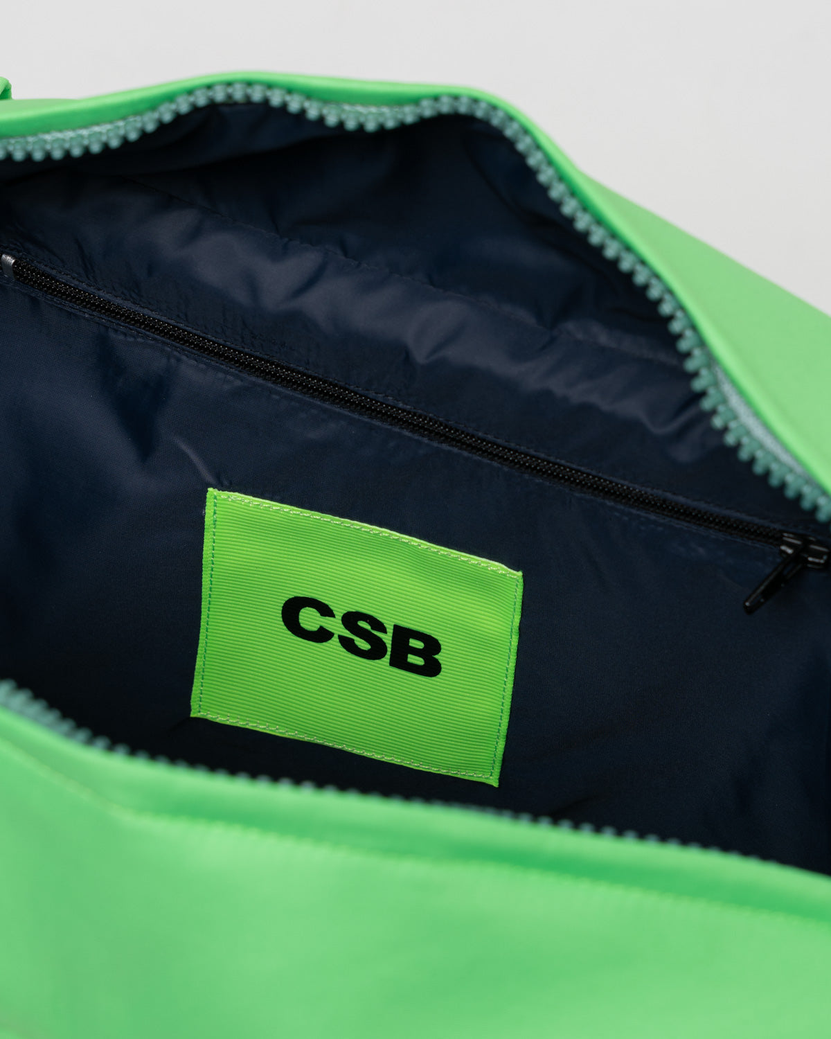 Neon Green Puffer Bag