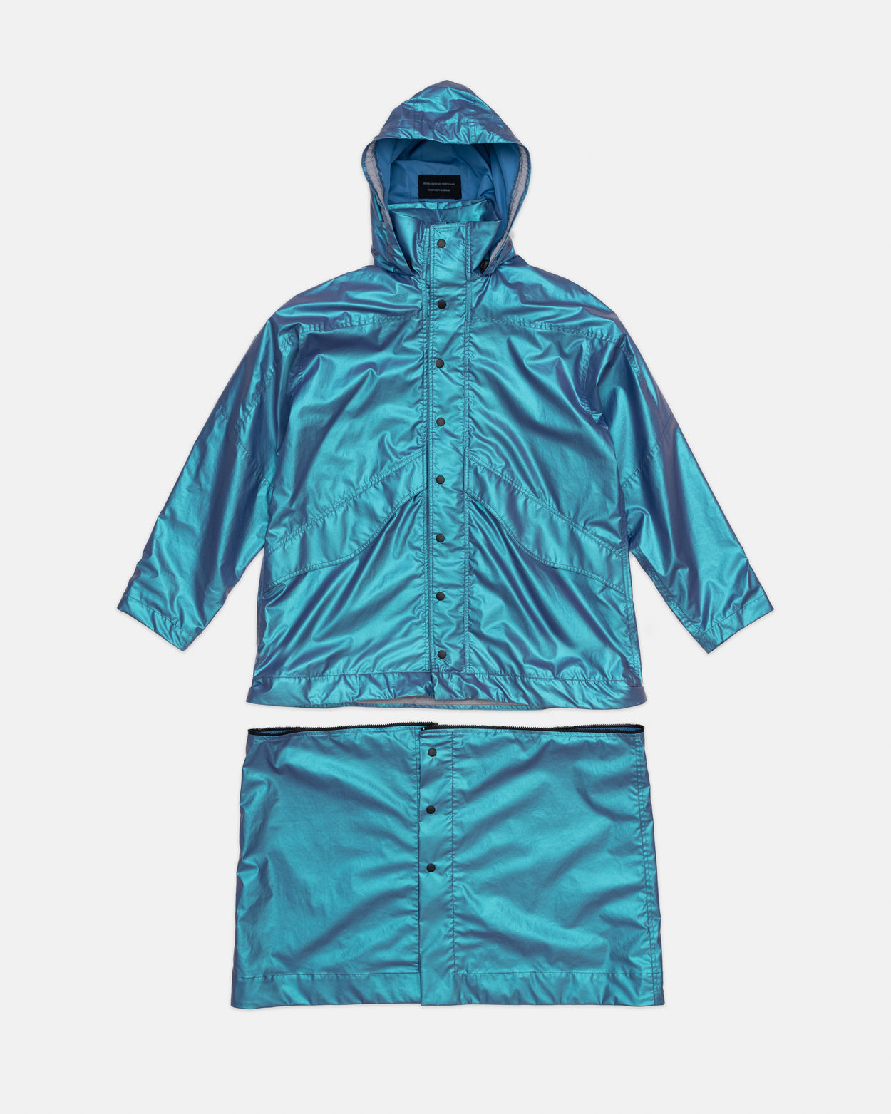 Glazed raincoat