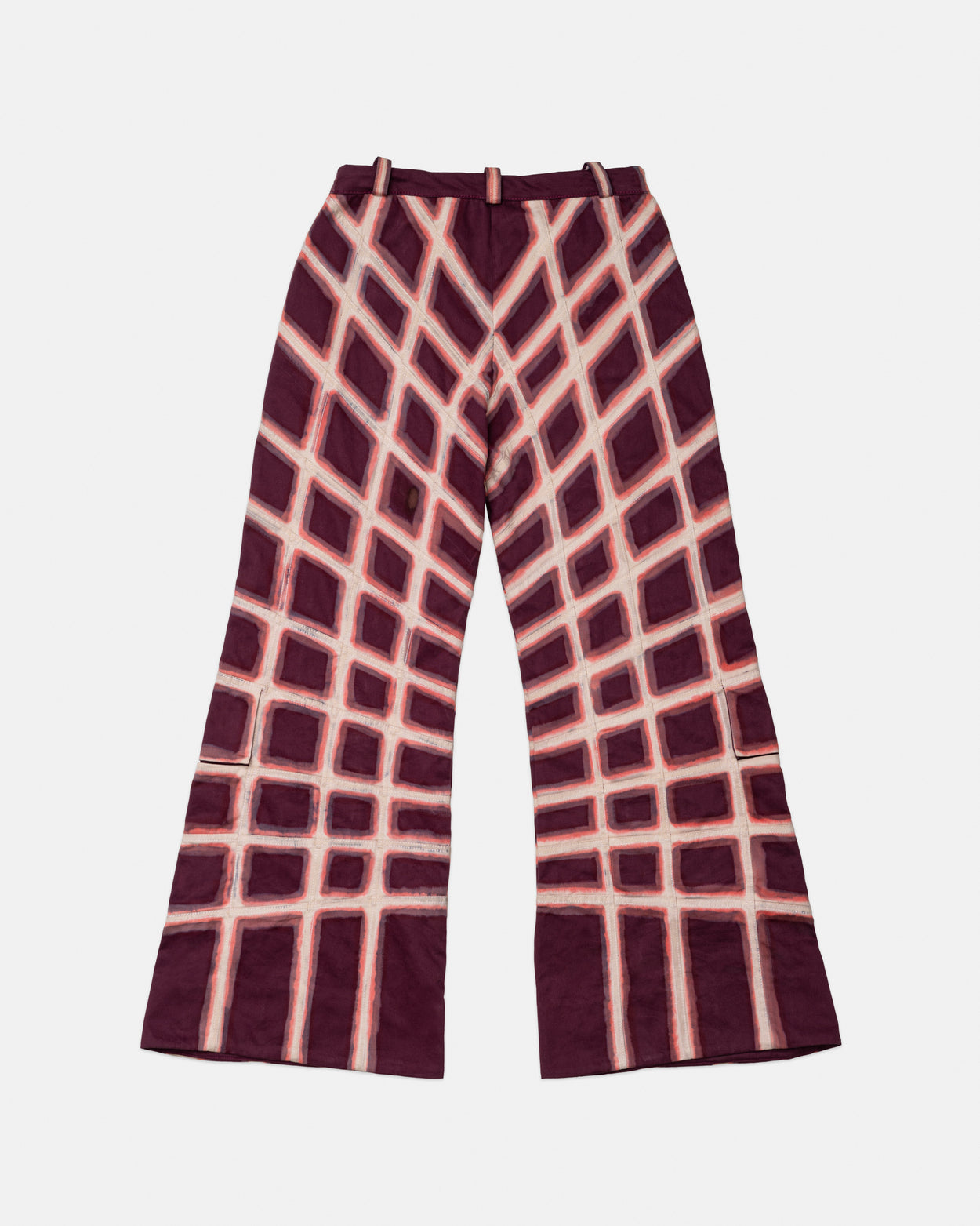 grid perspective pants