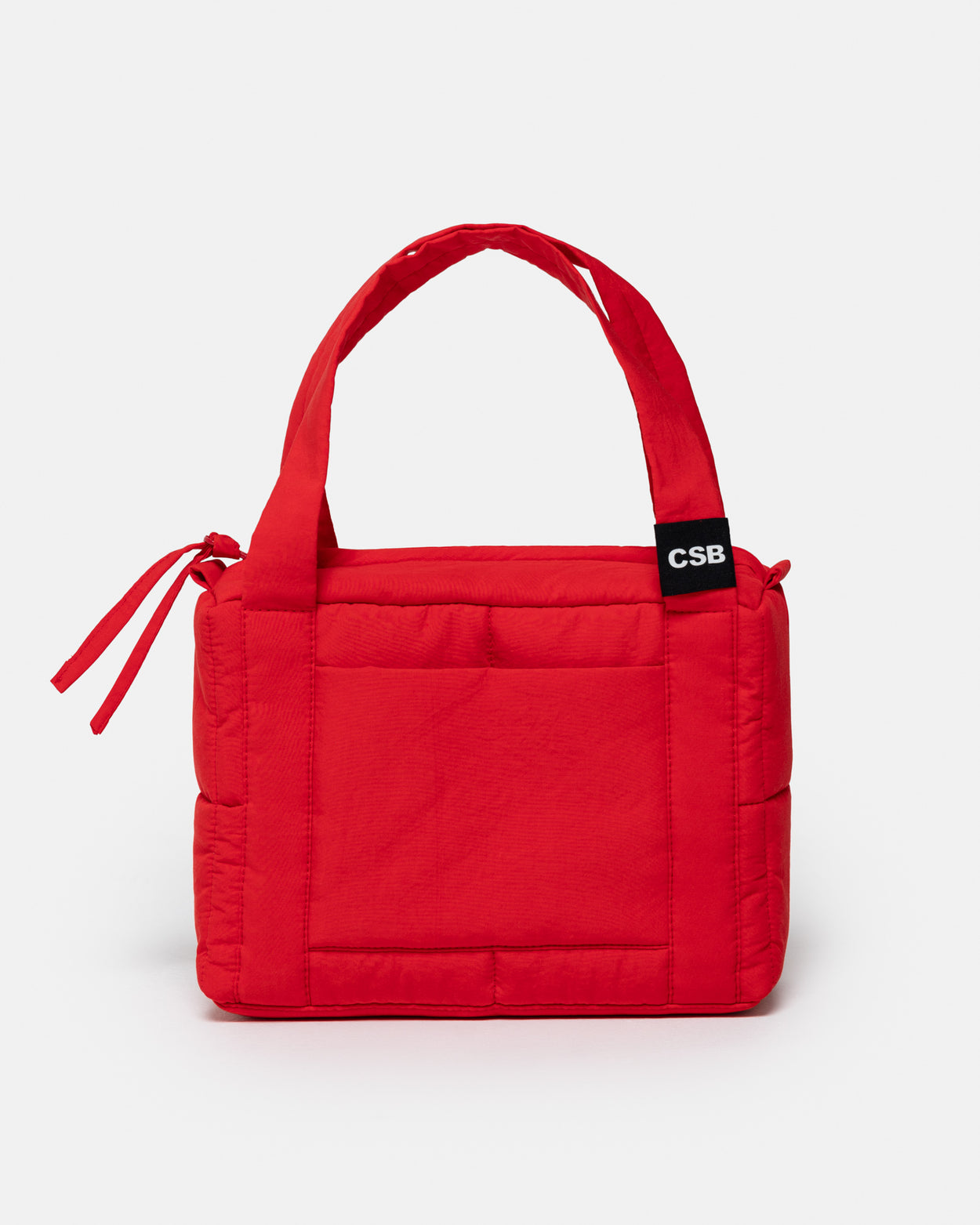 Bright Red Mini Puffer Bag