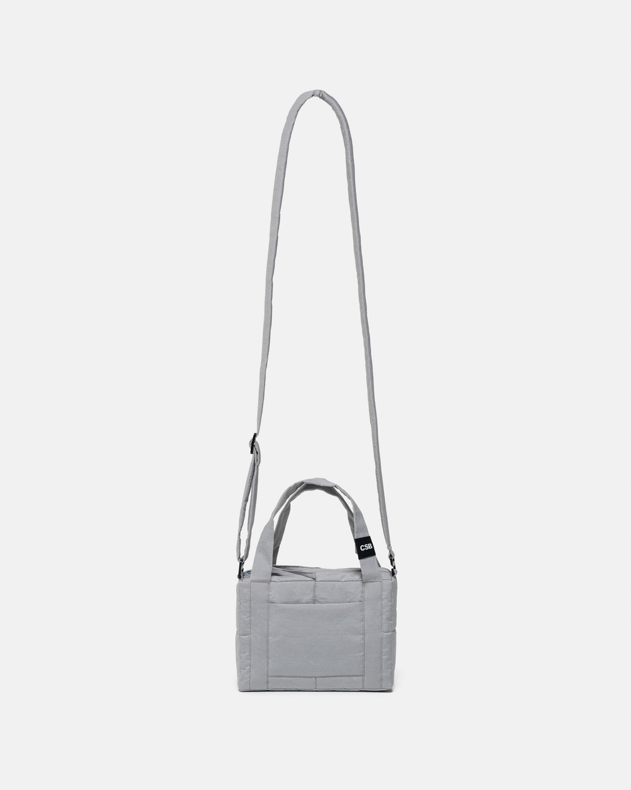 Silver Mini Puffer Bag