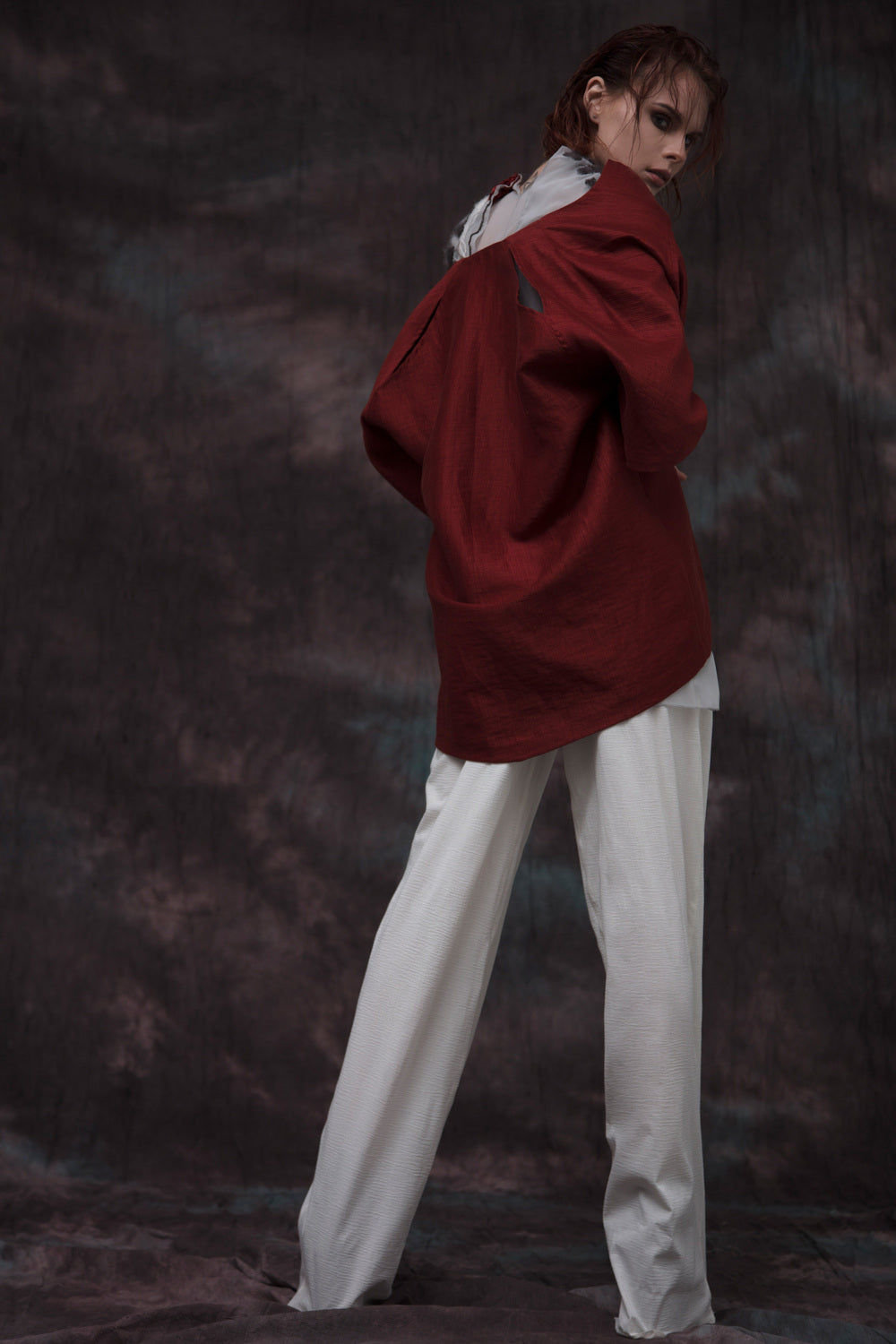 Raglan Sleeve Cardigan by Amir Al Kasm