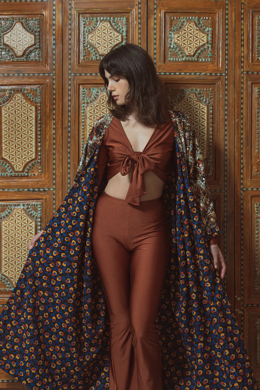 Brick Wrap on Crop Top