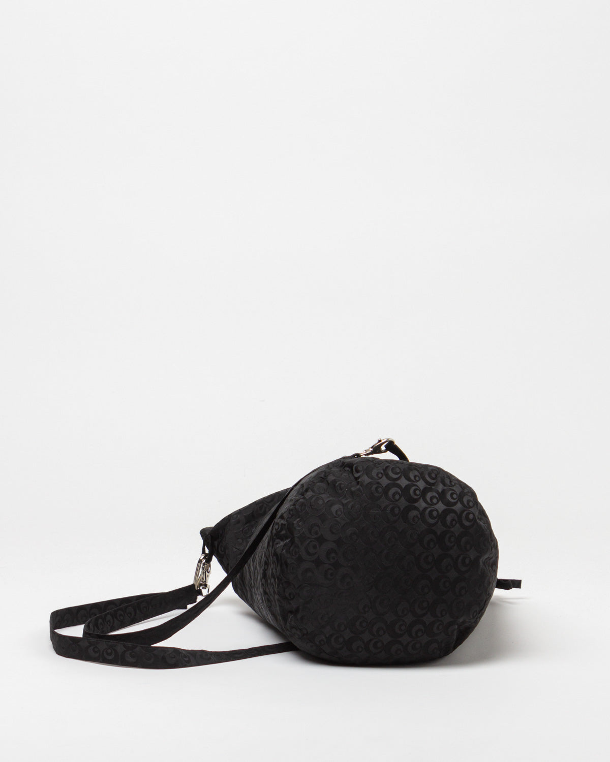 Black Embossed Slouch Bag
