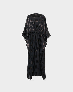 Black square Butterfly dress