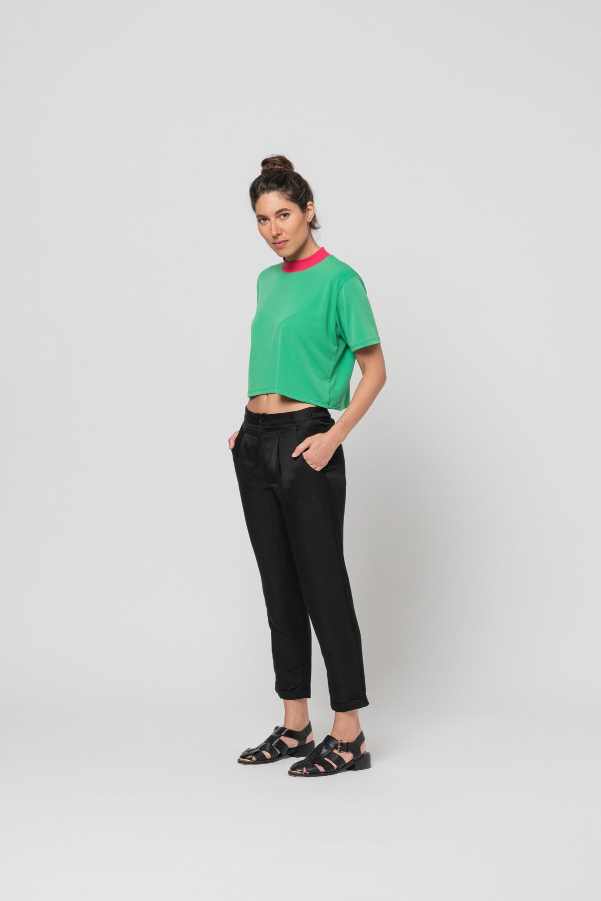 The Green Cropped T
