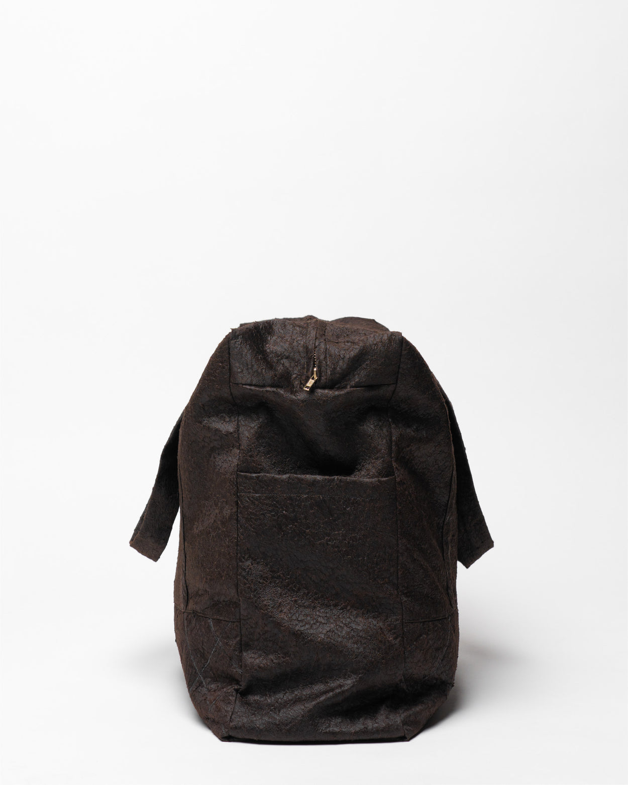 Brown Textured Travel Bag