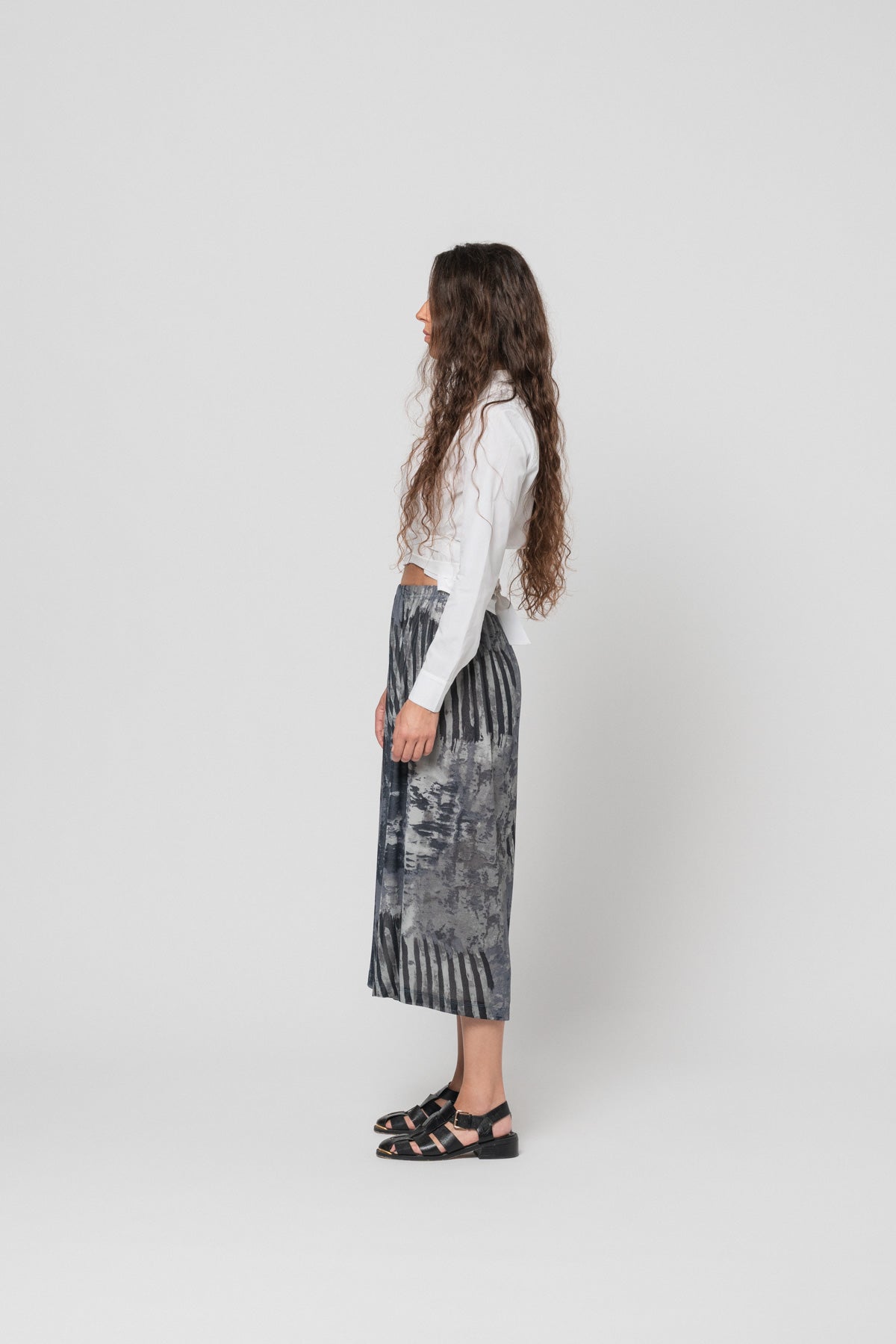 Etched Wide Pants
