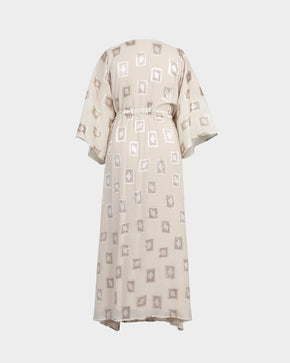 Square Print Butterfly Dress