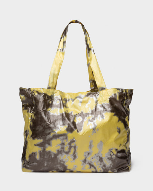 Nylon Yellow Tote Bag