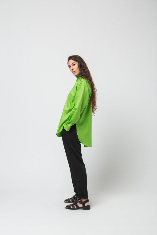 Loose-Fit Green Shirt