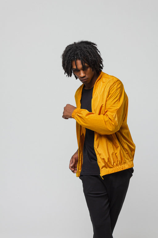 Mustard Nylon bomber Jacket