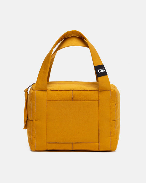 Mustard Mini Puffer Bag