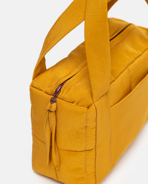 Mustard Mini Puffer Bag