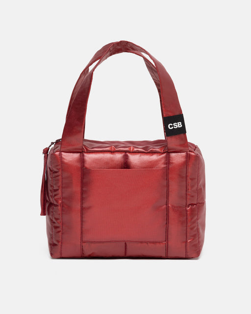 Red Mini Puffer Bag