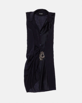 The Ruched Shirt Dress